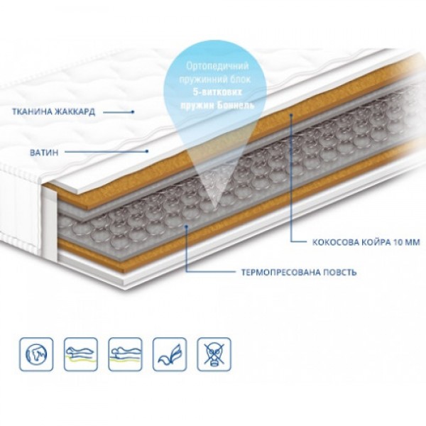 Матрац Чемпіон Cocos / Кокос Сонлайн 160x200