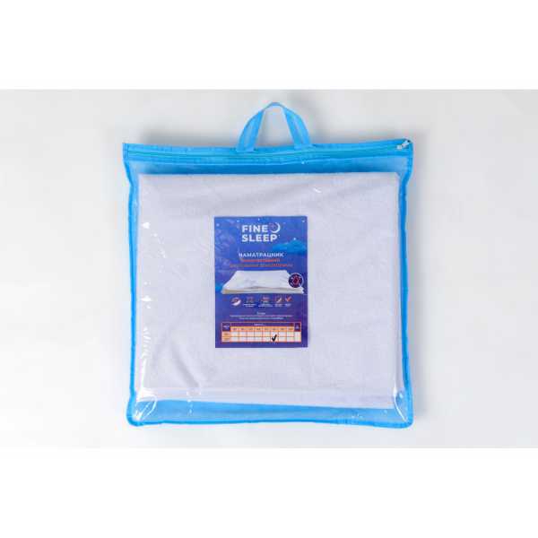 Наматрацник Fine Sleep Водонепроникний з кутовими фіксаторами 120x190 Наматрацник Fine Sleep Водонепроникний з кутовими фіксаторами 120x190