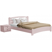 Кровать Венеция Люкс Эстелла 140X200 (Масив, розовый, 4 см)