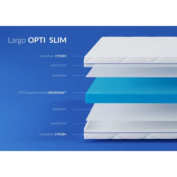 Матрас Largo OPTI SLIM / ОПТИ СЛИМ 180x200