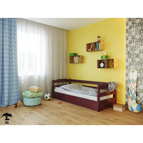 Кровать “Милена” с подьемным механизмом 90X200 (Лак, 5.5см)