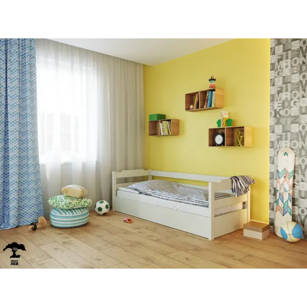 Кровать “Милена” с подьемным механизмом 90X200 (Лак, 5.5см)