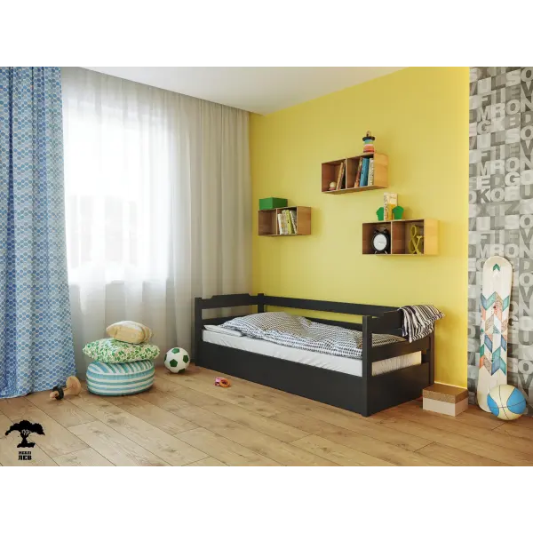 Кровать “Милена” с подьемным механизмом 90X200 (Лак, 5.5см)